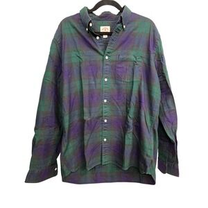 Brooks Brothers Red Fleece Men's XL Plaid Button Down Shirt Cotton Classic